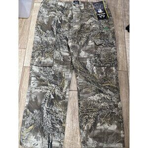 Realtree Max-1 Men's Hunting Cargo Camo Pants Draw Cord Leg Size XXL 44-46